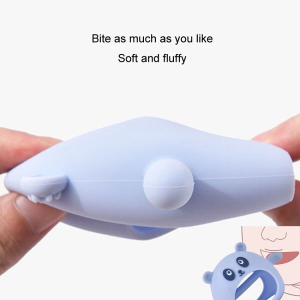 Baby Handbeschermer Siliconen Handschoenen Bijtring Anti Hand Eten Tandjesspeeltjes - Afbeelding 5