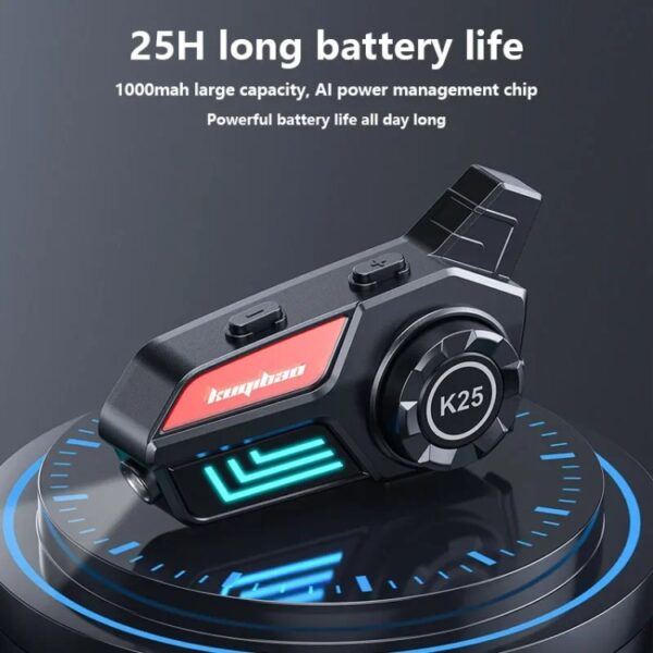 KUQIBAO Motorhelm Waterdichte Bluetooth Headset Met Licht - Afbeelding 7