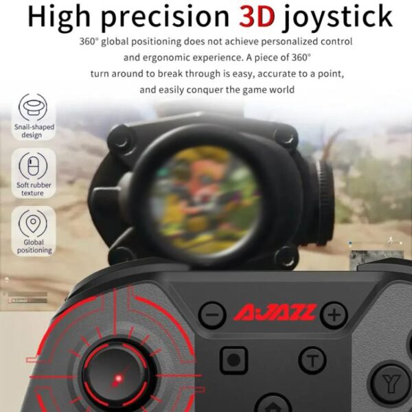 Ajazz AG180 Draadloze Bluetooth + Bedrade Dual Mode Gamepad Voor Switch / PC / Android / IOS - Afbeelding 5