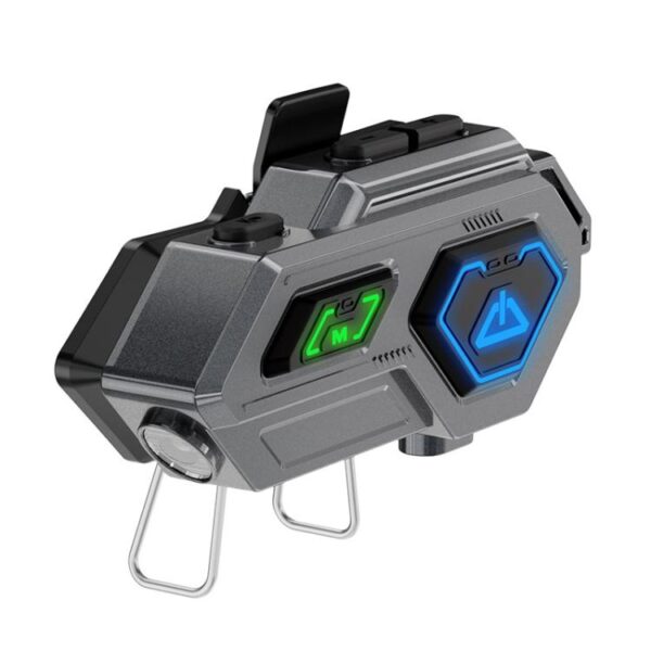 C8Pro IPX7 Waterproof Two-Person Intercom Helmet Bluetooth Headset With Flashlight, Soft Mic, Hard Mic, Soft and Hard Mics - Afbeelding 2