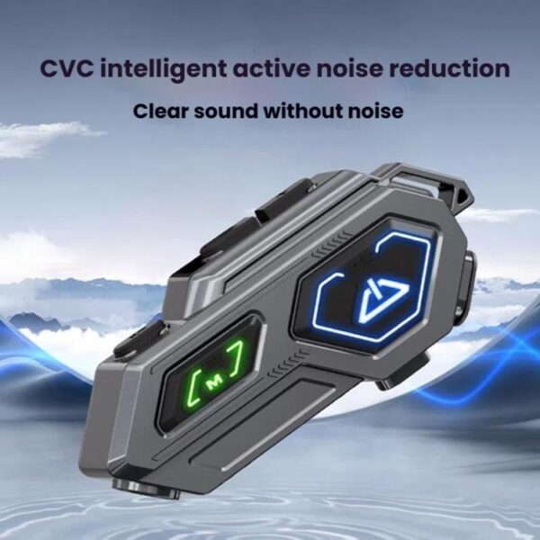C8Pro IPX7 Waterproof Two-Person Intercom Helmet Bluetooth Headset With Flashlight, Soft Mic, Hard Mic, Soft and Hard Mics - Afbeelding 4