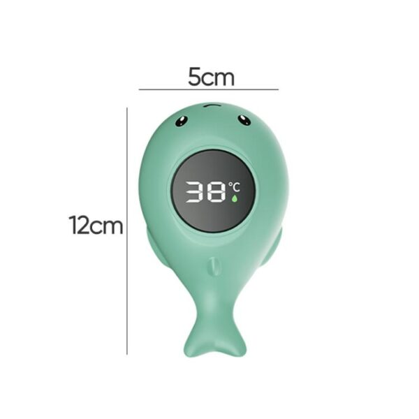 IPX7 Waterproof Cartoon Whale Color LED Screen Smart Water Thermometer Baby Bath Thermometer - Afbeelding 2