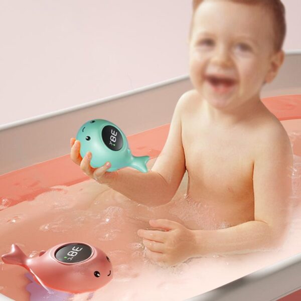 IPX7 Waterproof Cartoon Whale Color LED Screen Smart Water Thermometer Baby Bath Thermometer - Afbeelding 10