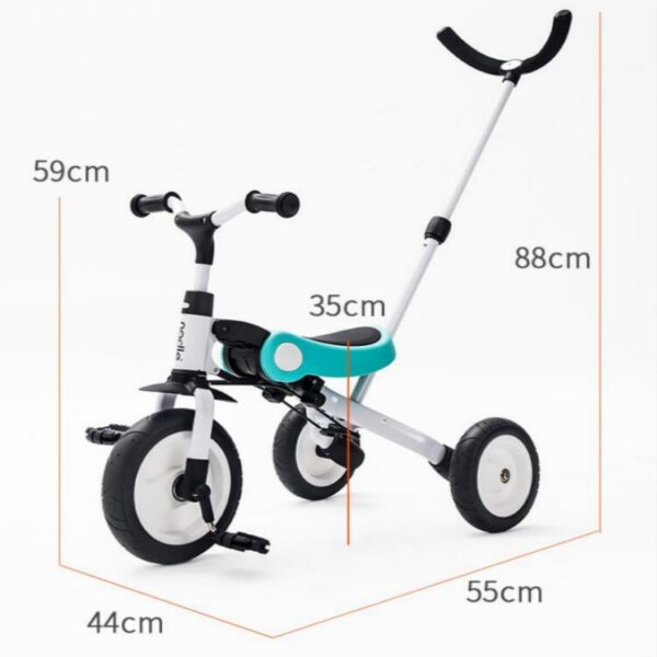 Rijden op speelgoed Baby driewieler Kinderen Vouwfiets Kinderscooter, Baby Tricycle - Afbeelding 8