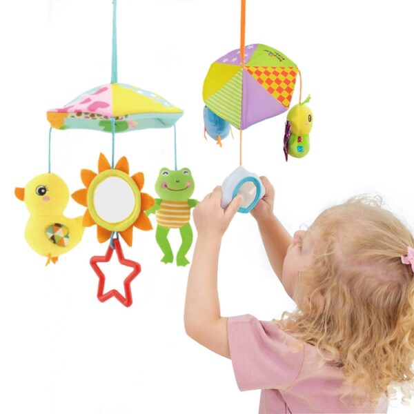 Baby speelgoed cartoon schattige dieren kinderwagen parachute hanger - Afbeelding 4