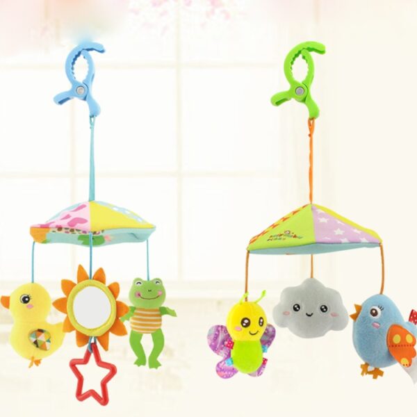Baby speelgoed cartoon schattige dieren kinderwagen parachute hanger - Afbeelding 5