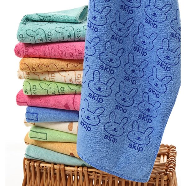 25*50 cm Schattige Baby Kid Handdoek Gezicht Microfiber Absorberend Drogen Bad Strandlaken Washandje Badmode Babyhanddoek Katoenen Kinderhanddoek, 25x50cm - Afbeelding 6