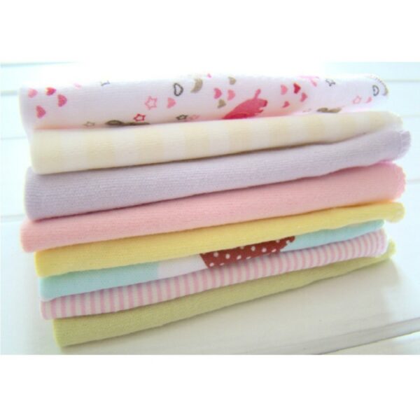 8 STKS/PARTIJ Katoenen pasgeboren babyhanddoeken Speekselhanddoek Baby Jongens Meisjes Verplegingshanddoek Zakdoek - Afbeelding 2