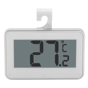Grote LCD-koelkastthermometer met verstelbare standaardmagneet Digitale thermometer, Thermometer White
