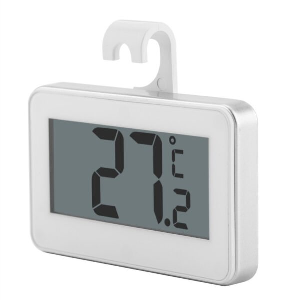 Grote LCD-koelkastthermometer met verstelbare standaardmagneet Digitale thermometer, Thermometer White - Afbeelding 5