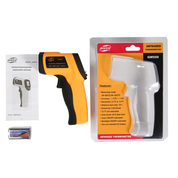 Infraroodthermometer, temperatuurbereik: -50 - 550 graden Celsius - Afbeelding 7