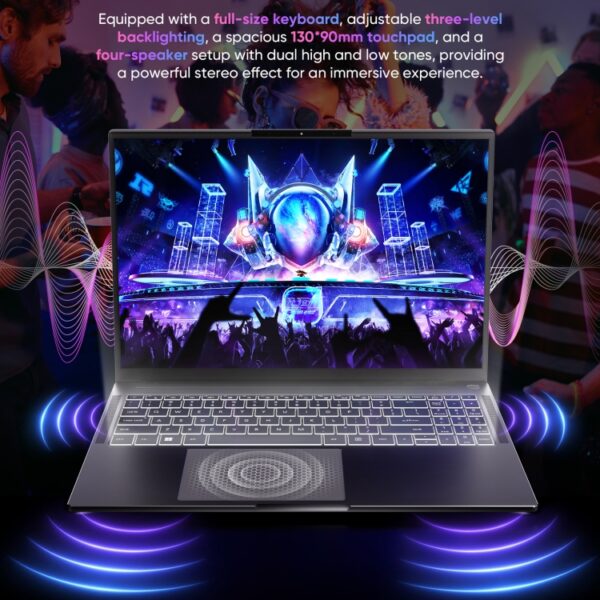 N-ONE Nbook Ultra Laptop, 32GB+1TB, 16 inch Windows 11 Pro AMD Ryzen R7 8845HS Octa Core, Amerikaanse stekker, Nbook Ultra - Afbeelding 18