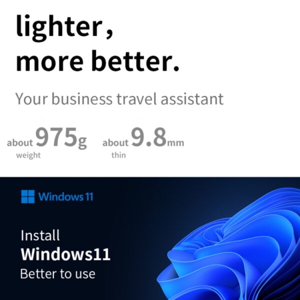 Windows 11 Intel Pentium Gold 8505, Turbo Max 4,4 GHz, met toetsenbord, ondersteuning voor Wi-Fi6 en BT, Pentium 8505 8GB+512GB - Afbeelding 13