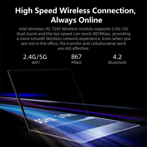 Chuwi CoreBook X Laptop, 14 inch, 8 GB + 512GB, Windows 10 Home, Intel Core I5-8259U Quad Core 2.3GHz-3.8GHz, ondersteuning Dual Band WiFi / Bluetooth / TF-kaartverlenging (Dark Grey) - Afbeelding 12