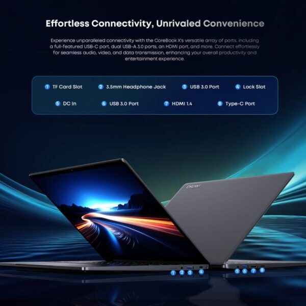 CHUWI CoreBook X 14 inch laptop, 32 GB + 1 TB, Windows 11 Intel Core i9-13900HK 14 cores, EU-stekker - Afbeelding 14