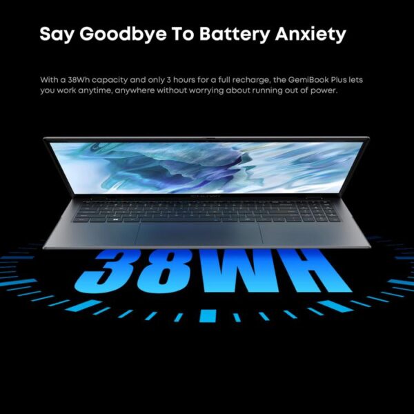 CHUWI GemiBook Plus 15,6 inch laptop, 8 GB + 256 GB, Windows 11 Intel Alder Lake N100 Quad Core, EU-stekker - Afbeelding 14