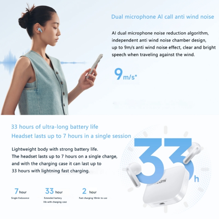 Original Xiaomi Redmi Buds 6S In-ear True Wireless Earbuds - Image 5