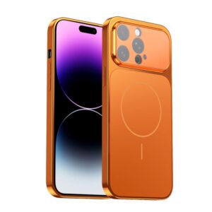 Corning Glass Plating Large Window MagSafe Phone Case, For iPhone 14 Pro Max, For iPhone 13 Pro Max, For iPhone 13 Pro, For iPhone 13