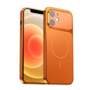 Corning Glass Plating Large Window MagSafe Phone Case, For iPhone 12, For iPhone 12 Pro Max, For iPhone 12 Pro, For iPhone 11 Pro Max