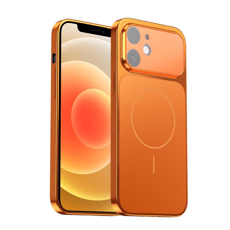 Corning Glass Plating Large Window MagSafe Phone Case, For iPhone 12, For iPhone 12 Pro Max, For iPhone 12 Pro, For iPhone 11 Pro Max