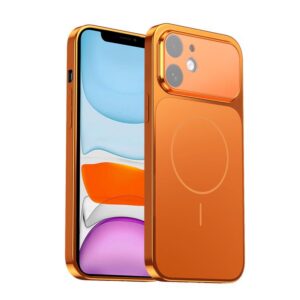 Corning Glass Plating Large Window MagSafe Phone Case, For iPhone 11