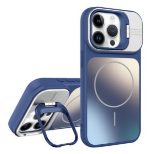 AG Frosted Lens Holder MagSafe Phone Case, For iPhone 13 Pro, For iPhone 13, For iPhone 12, For iPhone 12 Pro Max