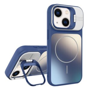 AG Frosted Lens Holder MagSafe Phone Case, For iPhone 14, For iPhone 14 Pro, For iPhone 14 Pro Max, For iPhone 13 Pro Max