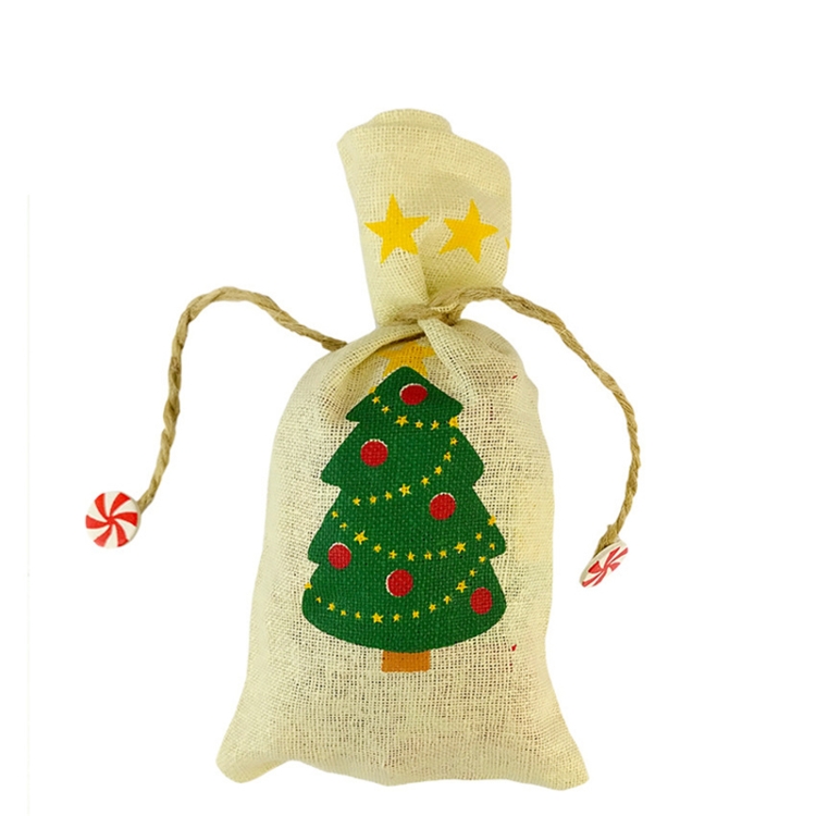 Christmas Scene Decoration Tableware Cover Christmas Creative Sackcloth Dishes Bags Gifts Bags, Random Style Delivery - Image 3