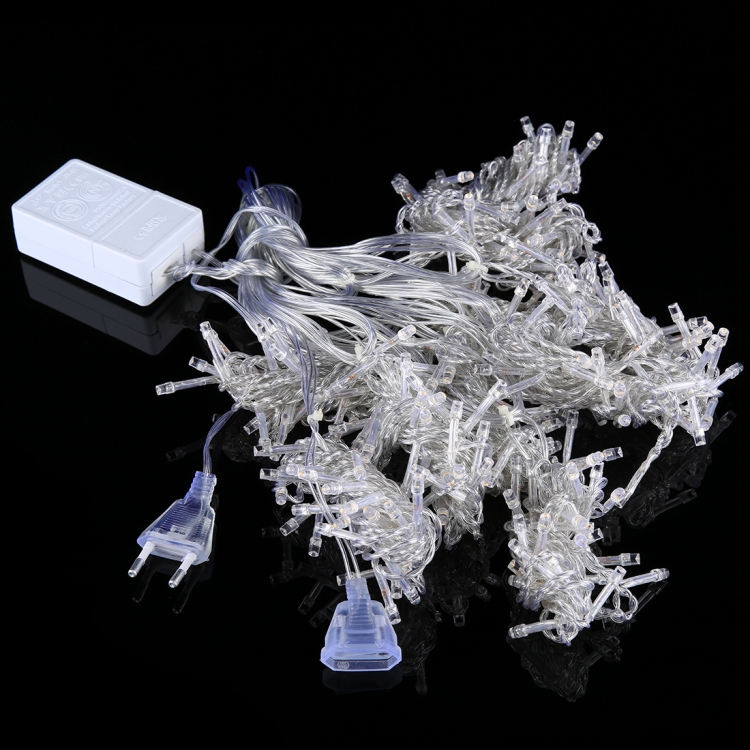 300 LEDs Curtain String Light with End Joint & Multi-function Controller & Memory Waterproof, EU Plug, AC 220V, Blue Light EU Plug... - Image 2