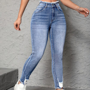 Street Trends Women Ripped Frayed Skinny Jeans Women Jeans