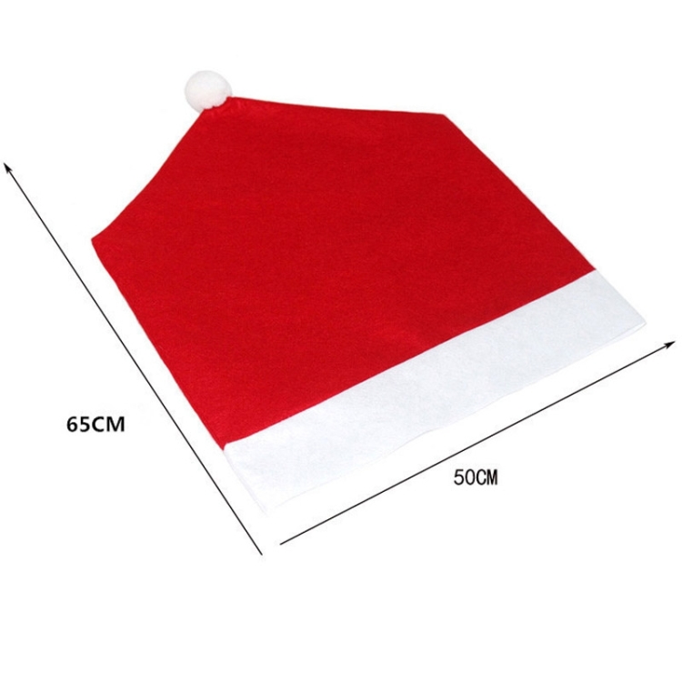 Red Hat Christmas Decoration Chair Cover, Size: 65cm x 50cm - Image 4