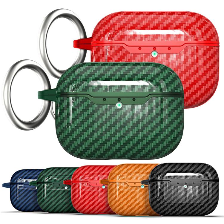 Carbon Fiber TPU Earphone Protective Cover, For AirPods Pro 3, For AirPods Pro 2 - Image 2