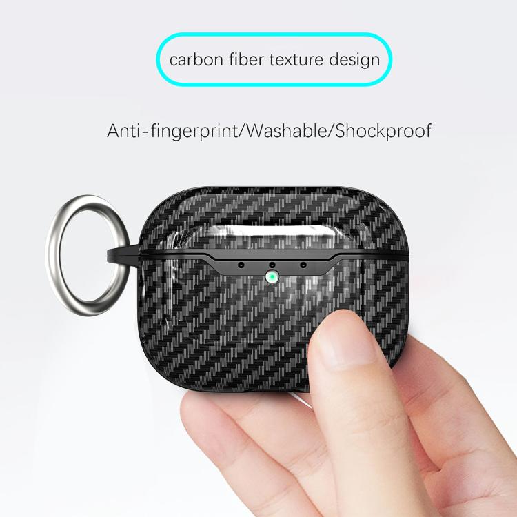Carbon Fiber TPU Earphone Protective Cover, For AirPods Pro 3, For AirPods Pro 2 - Image 3