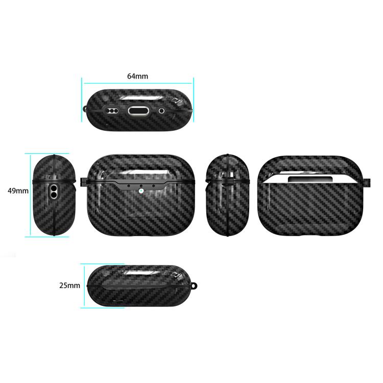 Carbon Fiber TPU Earphone Protective Cover, For AirPods Pro 3, For AirPods Pro 2 - Image 7