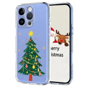 Christmas-themed Printed TPU Phone Case, For iPhone 16 Pro Max, For iPhone 16 Pro, For iPhone 16, For iPhone 15 Pro Max
