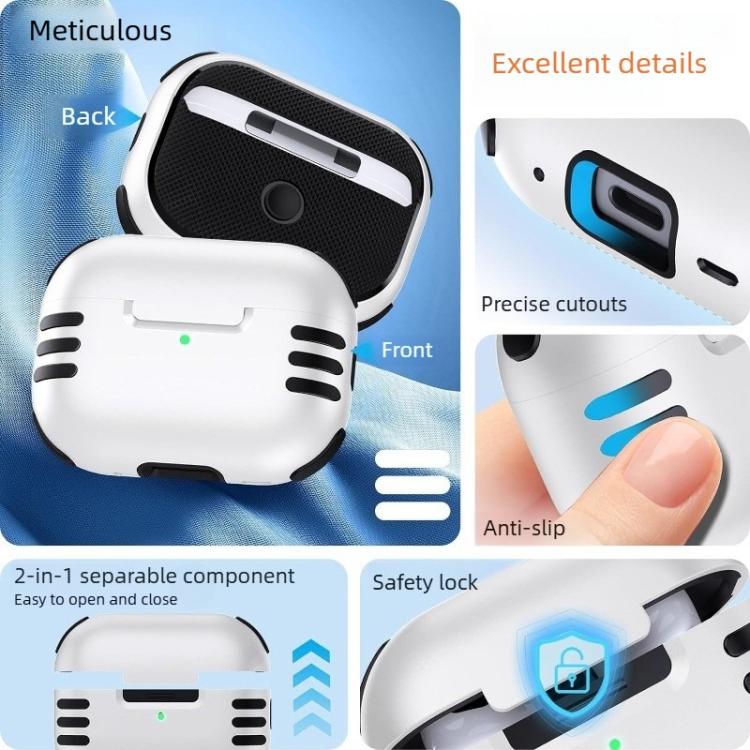 Full Coverage Airbag Shockproof Protective Cover with Lanyard Ring, For AirPods Pro 2 - Image 4