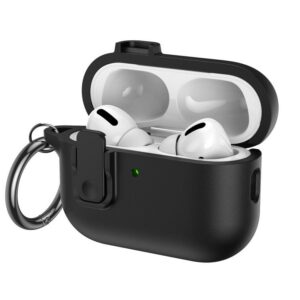 Grained Leather Look TPU Earphone Cover with Ring Hook, For AirPods Pro 3, For AirPods 4, For AirPods Pro 2