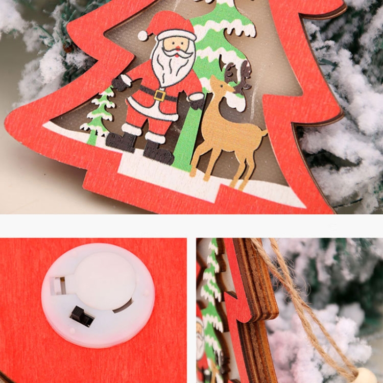 Christmas Decorations Christmas Tree Luminous Pendant, Christmas Tree, Christmas Balls, Car, CarFive-pointed Star - Image 3