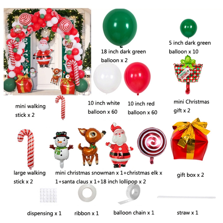 Christmas Decoration Arch Balloon Set, Style:, Balloon Bhain 1, Balloon Bhain 2, Set 1, Set 2, Set 3, Set 4, Set 5, Set 6, Set 7 - Image 2