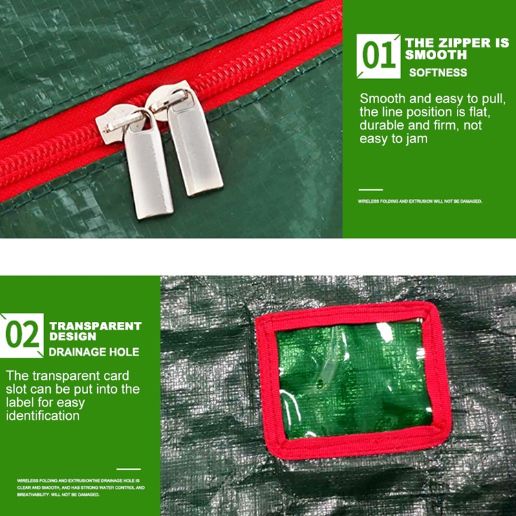 Outdoor Home Waterproof Christmas Tree Storage Bag, 165x38x76cm, 135x34x68cm, 122x34x51cm - Image 5