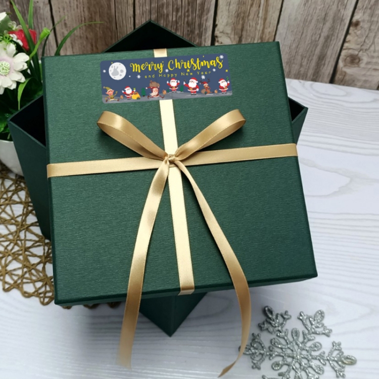 Christmas Stickers Child Toys Holiday Cartoon Tabel, 25x75mm - Image 4