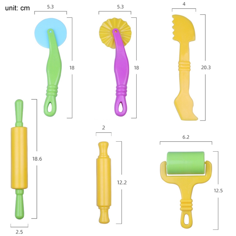 Plasticine Clay Mold Educational DIY Toys, 6pcs/set - Image 3