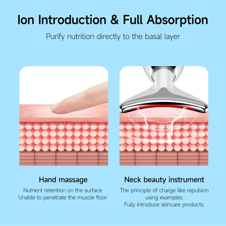 Electrical Neck Beauty Instrument Neck Massager Face Beauty Device, Oval - Image 11