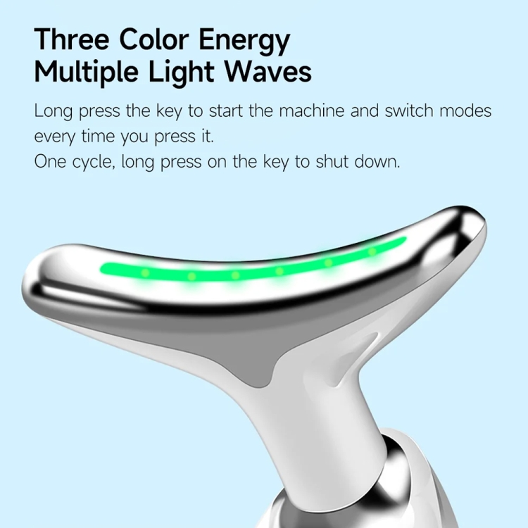 Electrical Neck Beauty Instrument Neck Massager Face Beauty Device, Oval - Image 9