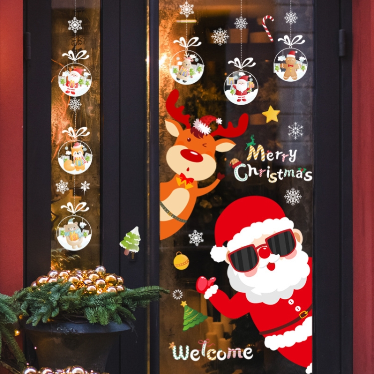 Christmas Window Decoration Poster Santa Claus Elk Snowflake Glass Wall Stickers, SD-01 45x60cm, SD-02 45x60cm, SD-03 30x90cm, SD-05 30x90cm... - Image 5