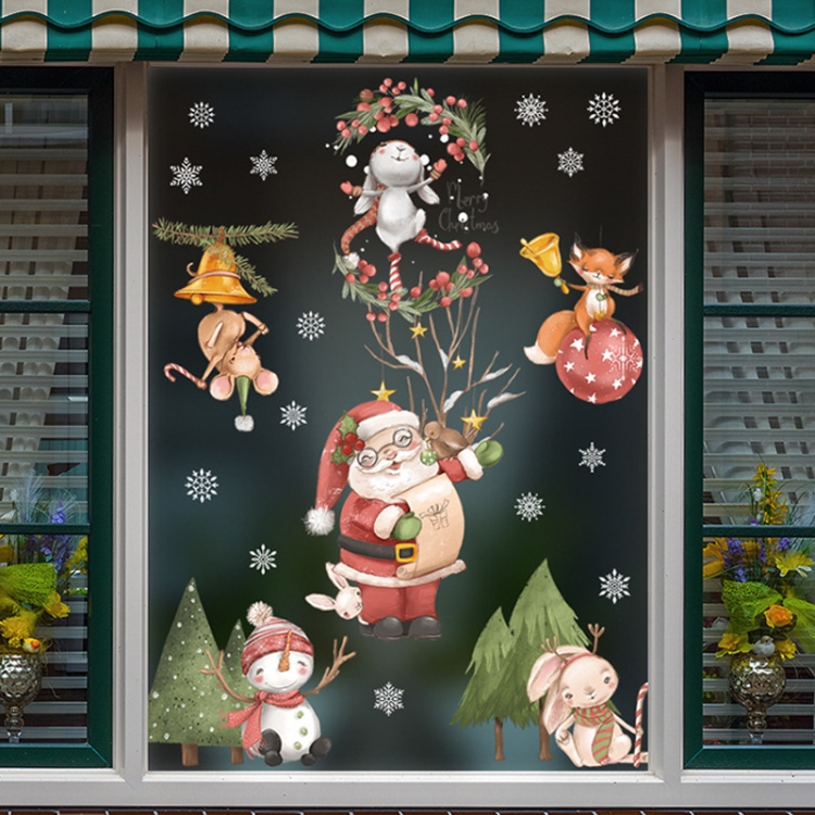 Christmas Window Decoration Poster Santa Claus Elk Snowflake Glass Wall Stickers, SD-01 45x60cm, SD-02 45x60cm, SD-03 30x90cm, SD-05 30x90cm... - Image 6
