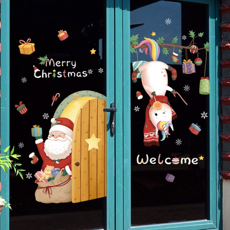Christmas Window Decoration Poster Santa Claus Elk Snowflake Glass Wall Stickers, SD-01 45x60cm, SD-02 45x60cm, SD-03 30x90cm, SD-05 30x90cm... - Image 7