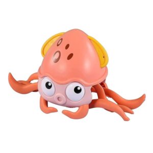 Children Electrical Sensor Octopus Toy Automatic Obstacle Avoidance Sound Light Crawling Quirky Toy
