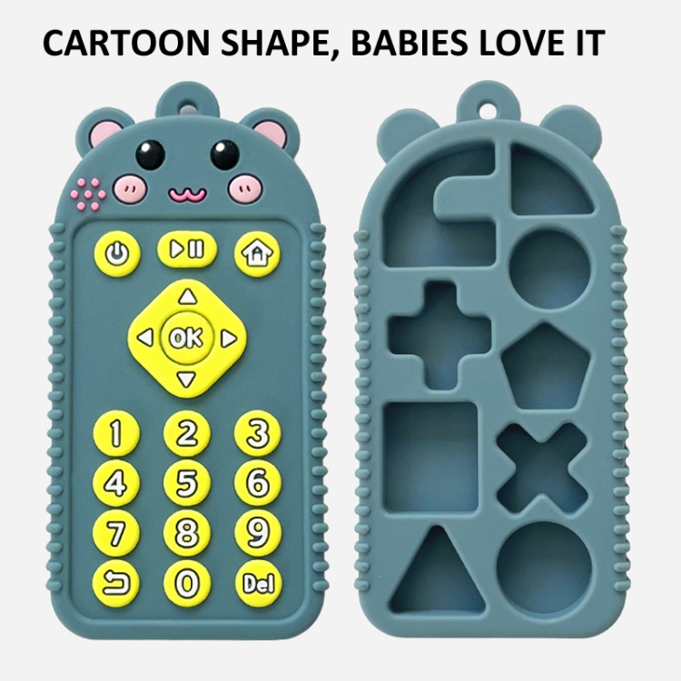 Cartoon Reomte Baby Teething Toys Silicone Baby Teether for Newborn Toddlers Infants, Puppy Black, Puppy Blue, Puppy Green, Bunny Black, Bunny Blue... - Image 4