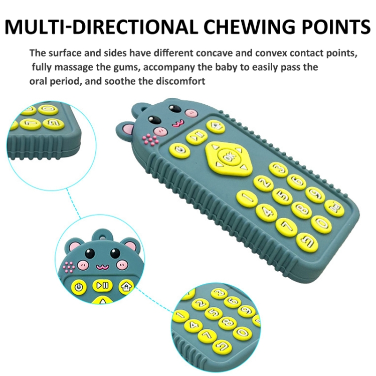 Cartoon Reomte Baby Teething Toys Silicone Baby Teether for Newborn Toddlers Infants, Puppy Black, Puppy Blue, Puppy Green, Bunny Black, Bunny Blue... - Image 5